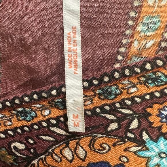 Free People Top Rosalie Wrap Paisley Boho Women’s Size Medium - Picture 6 of 7